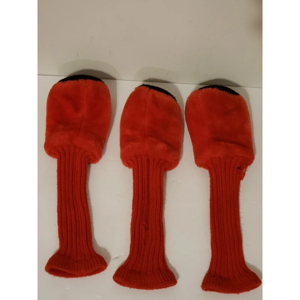 Indiania University Hoosiers Golf Club Head‎ Covers Lot Of 3 Red See Description